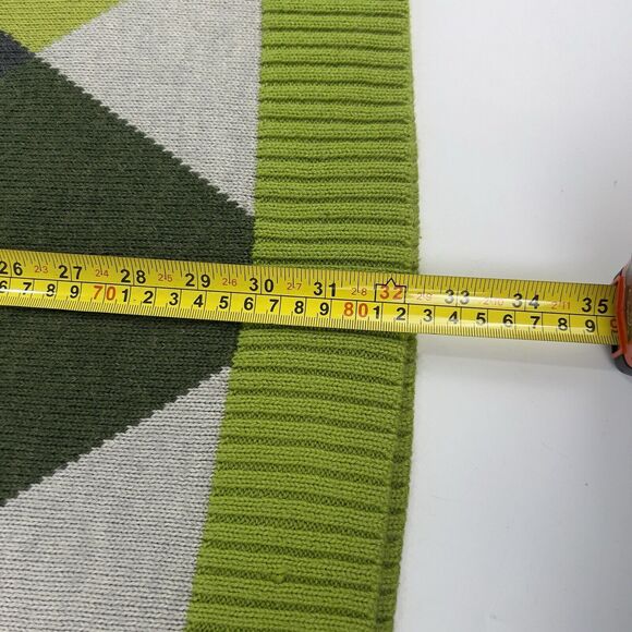 Enyce Wool Blend Sweater Men’s XL Tall Harry Styles‎ Argyle Green Orange Gray - Picture 10 of 11